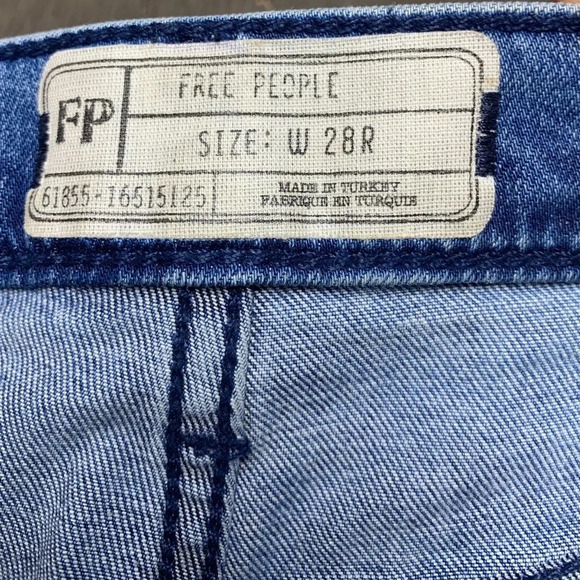 Free People High Rise Distressed Skinny Jeans - Picture 8 of 9